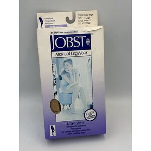 JOBST UltraSheer Pantyhose XL Silky Beige 30-40 mmHg Compression NIP